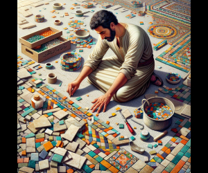 Układanie Mozaiki Na Podłodze